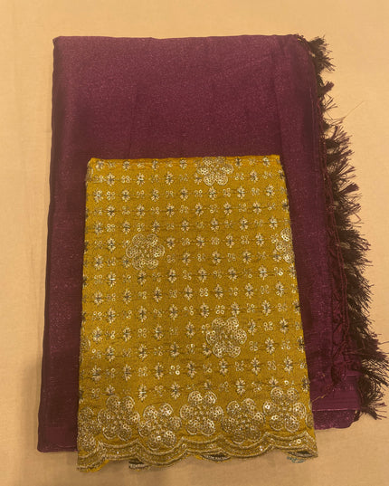 Shimmer plane saree