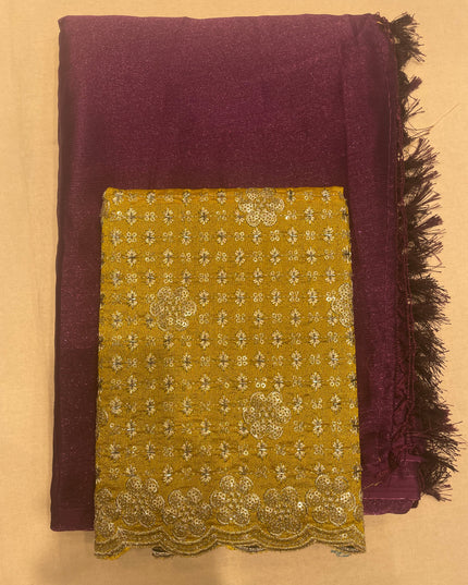 Shimmer plane saree
