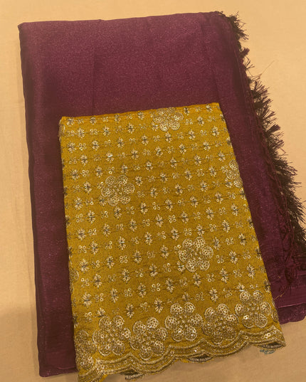 Shimmer plane saree
