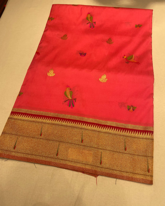 Paithani silk or banarasi silk
