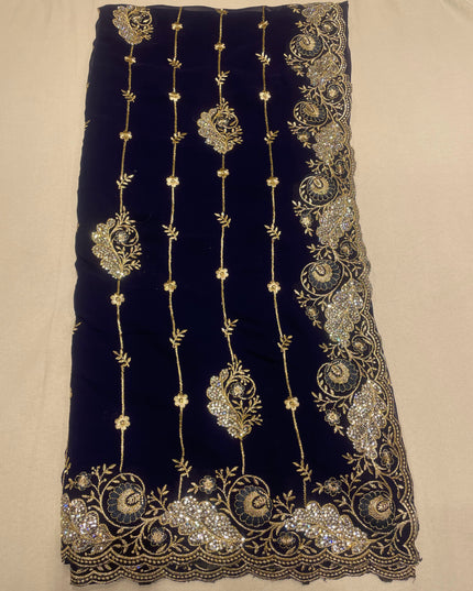 Georgette work saree