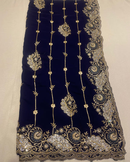 Georgette work saree