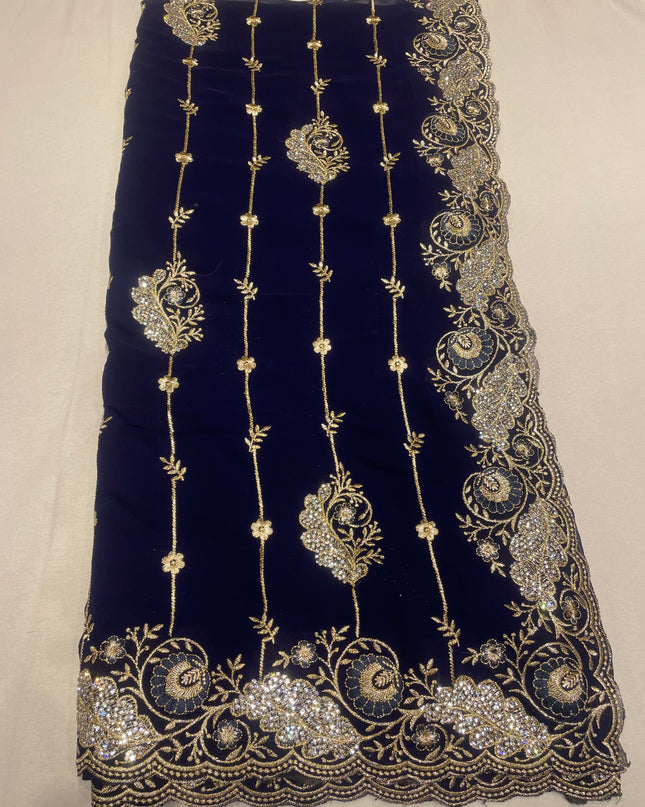 Georgette work saree