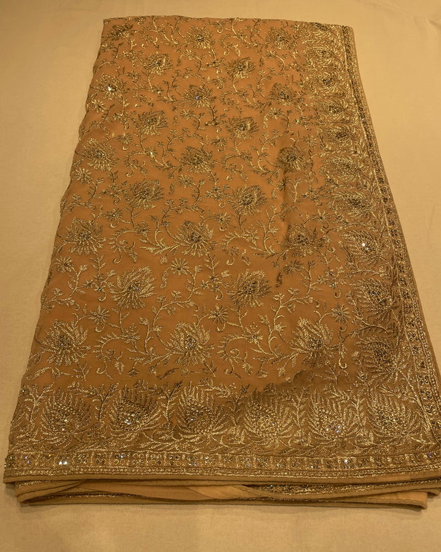 Georgette work saree