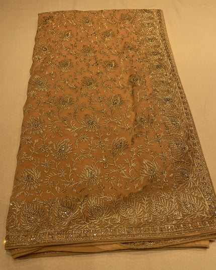 Georgette work saree